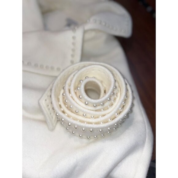 Atoir Addicted To Love Pearl Coat in Cloud Large New Womens Trench Jacket - Picture 9 of 16